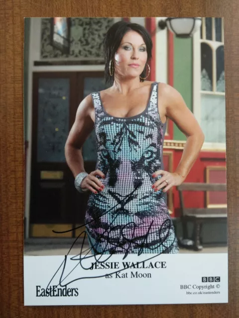 JESSIE WALLACE *Kat Moon* EASTENDERS HAND SIGNED AUTOGRAPH FAN CAST PHOTO CARD