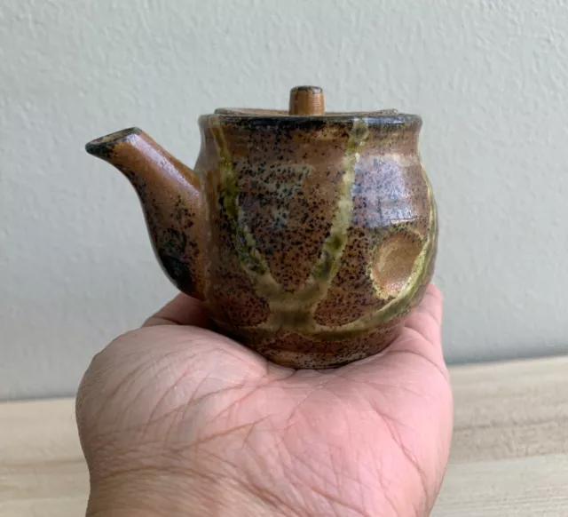 Vintage SENCHA Tokoname Teapot Shino Japanese Ware Cup Yunomi Pottery Ceremony