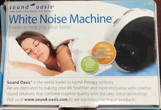 Sound Oasis White Noise Machine 10 Unique Sounds USB Powered