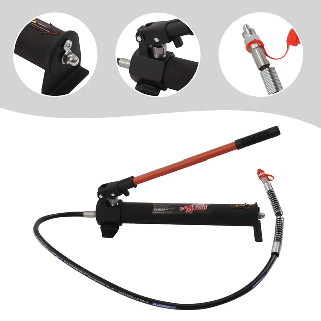 10 TON PORTA Power Hydraulic Jack Air Pump Lift Ram Body Frame Repair