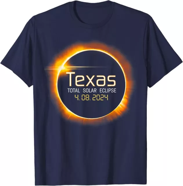 2024 Solar Eclipse Texas State USA Totality Unisex T-Shirt