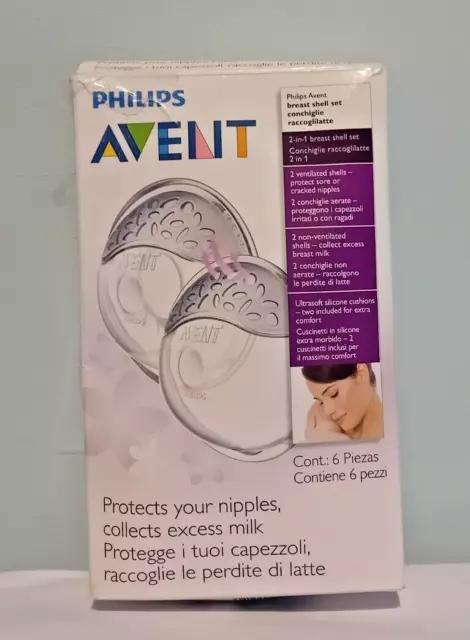 New Philips Avent Breast Shell Set 6 Piece