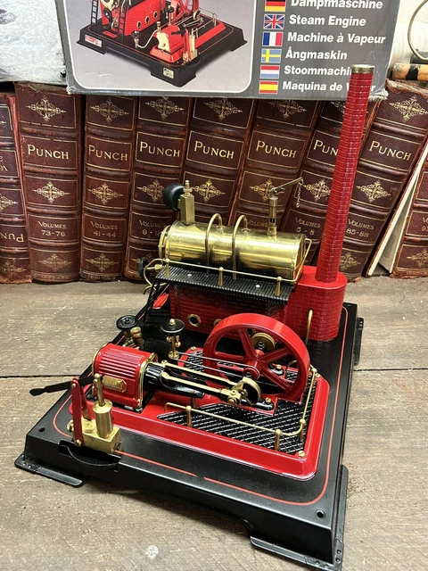 Red Model Steam Engine LIVE STEAM WILESCO D21 Red/ Black Stationary Engine Model Boxed £245.00 ...