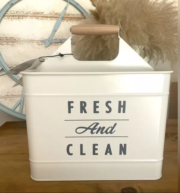 Farmhouse Fresh & Clean Laundry Caddy NWT!
