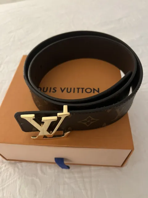Louis Vuitton Virgil Abloh LV Initials Belt Reversible Distorted Damier  100cm!