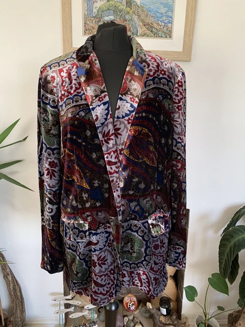 Zara paisley hot sale blazer