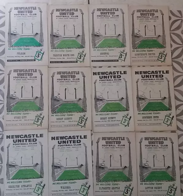 NEWCASTLE UNITED v  PLYMOUTH ARGYLE   Division 2  1961/1962  Excellent