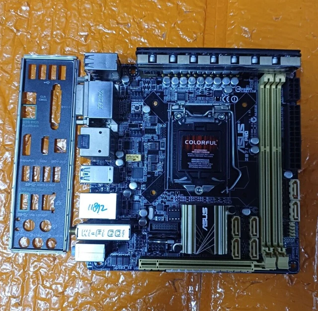 ASUS Z87I PRO LGA1150 Z87 DDR3 mini ITX IO Shield. 124.98