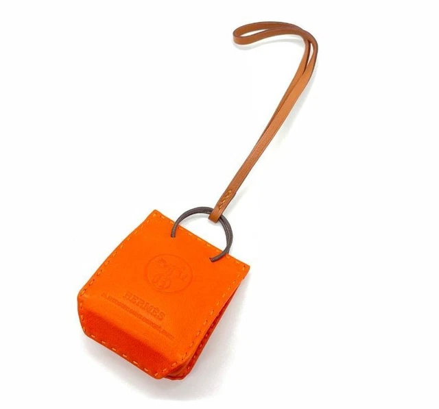 Hermès Sac Orange Shopper Bag Charm Fashion Accessories