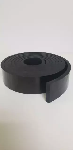 NEOPRENE RUBBER ROLL 1/2 THK X 6" WIDE x10 ft LONG  60 DURO +/-5