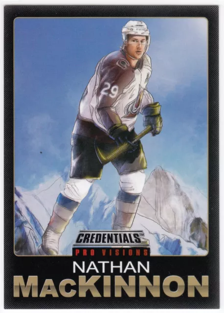 2021-22 Upper Deck Credentials Pro Visions NATHAN MacKINNON 2 Colorado Avalanche