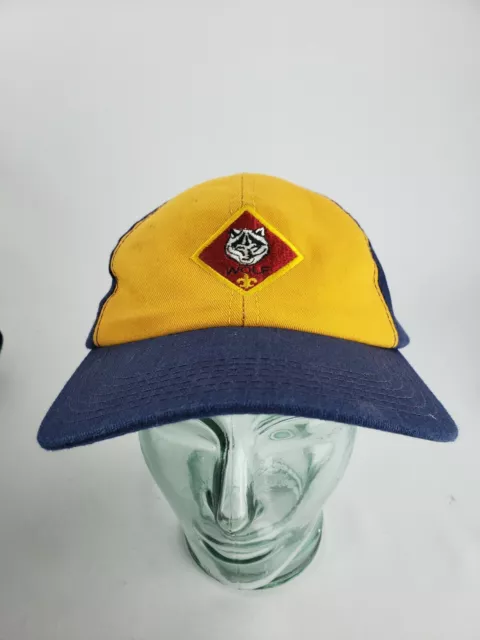 Cub Scout Wolf Hat Cap Adjustable Strap Youth S/M Boy Scouts of America