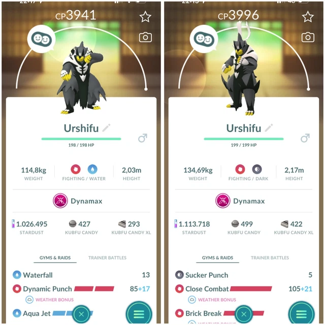Pokemon Go Dynamax Kubfu - Mini P T C - 100k Stardust
