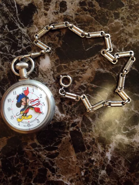 Vintage MICKEY MOUSE BICENTENNIAL POCKET WATCH