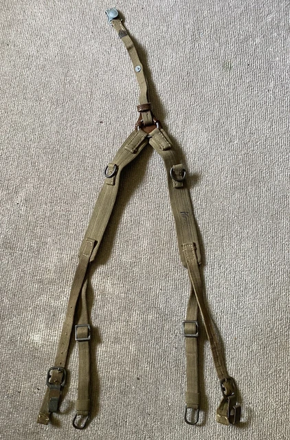 WW2 German Army DAK Tropical Afrika Korps Y Straps 1941 Original