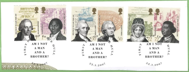 GB 2007 Abolition of the Slave Trade set of 6, used on piece, FDPM