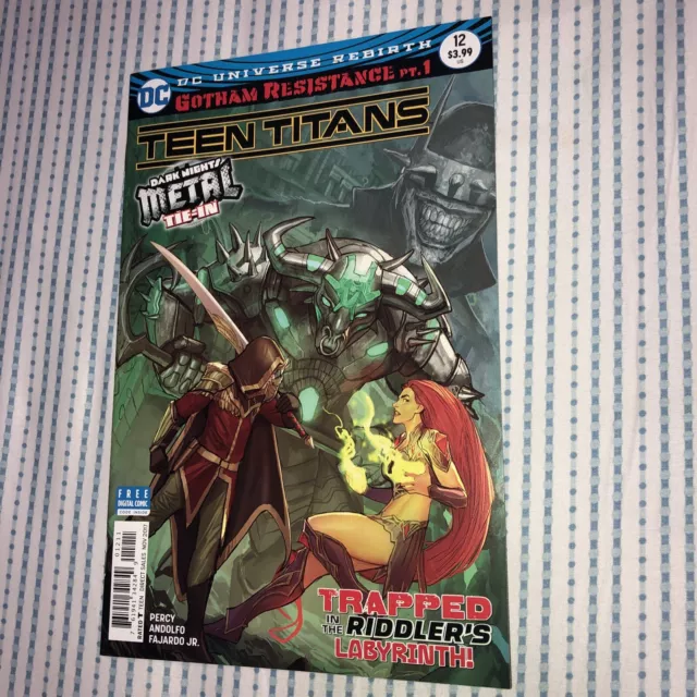 Teen Titans #12, 1st Print, First Full Appearance of Batman Who Laughs, 2017