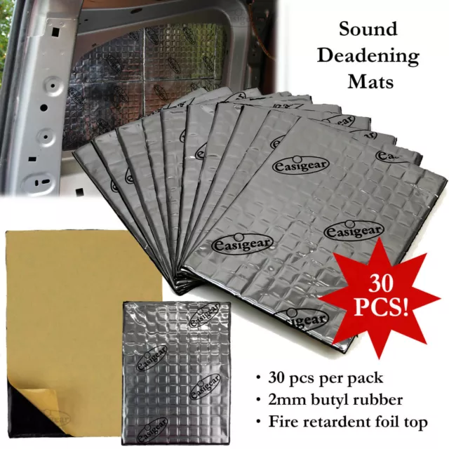 Sound Deadening Proofing Mat 15sqft Butyl Car Van Audio Panel Vibration Damping