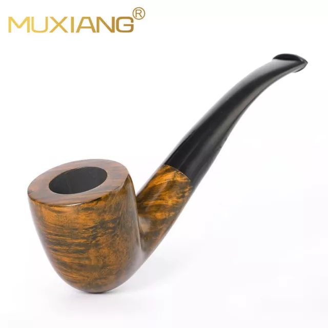 Briar Smooth Pipe Handmade Wooden Tobacco Pipe Cumberland Stem Classic Pipe