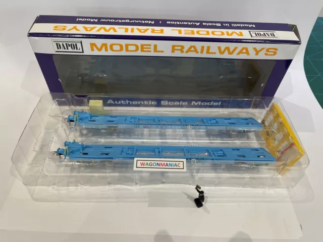 Dapol 00 Gauge - B782B - Megafret Wagon Twin Pack -  New-Mint-Boxed