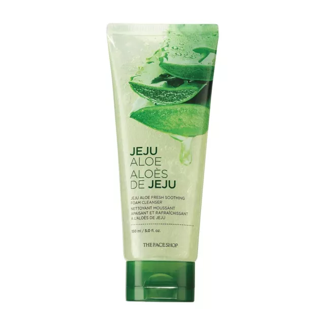 The Face Shop Jeju Aloés Frais Apaisant Mousse Nettoyant pour Tous Peau 150ml