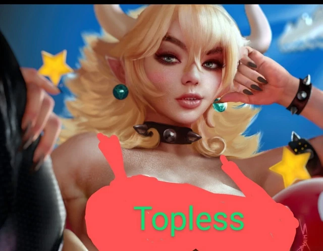 Exclusive –Totally Rad: “Bowsette” Cosplay Shikarii "Topless Block" Virgin Cover