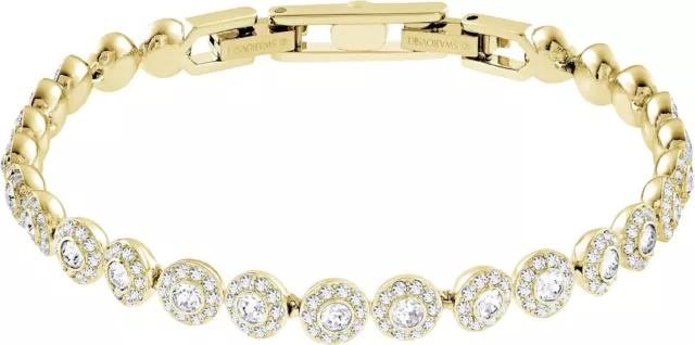 Swarovski Angelic Armband Damen Rund Weiß Gelbgold Rhodiniert 5505469