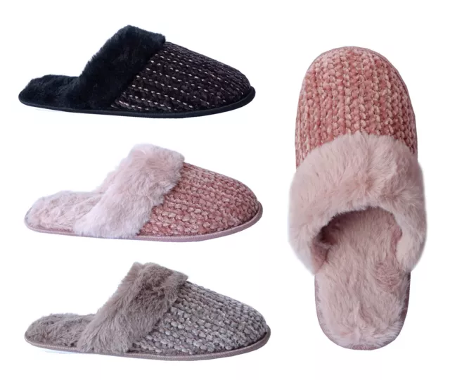 WHOLESALE LOT Women's Slippers Knitting House Shoes Multi colors 36 Prs-307
