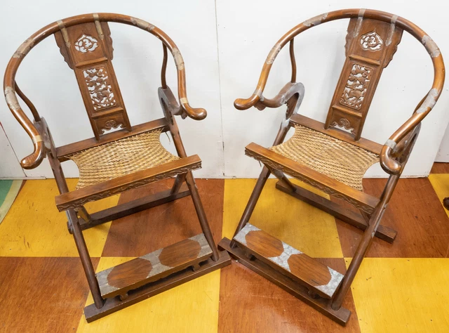 Oriental Handmade Elm Wood Horseshoe Armchair Table 3 Pieces Set cs5935S Oriental Handmade Elm Wood Horseshoe Armchair Table 3 Pieces Set cs5935S