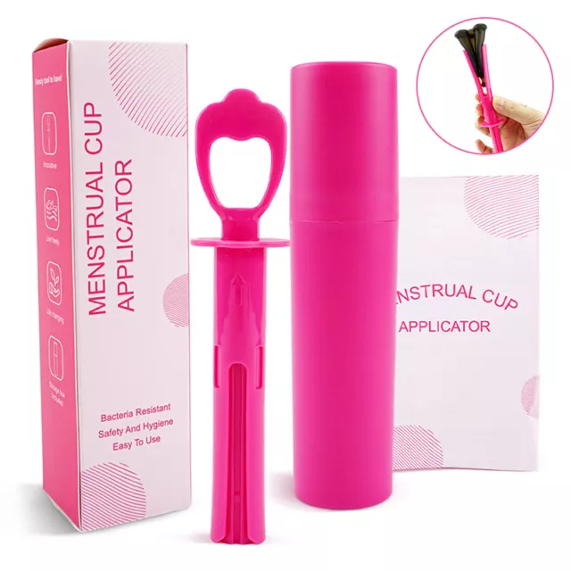 Reusable Feminine Menstrual Cup Booster Plastic Feminine Hygiene Tool Prod JW