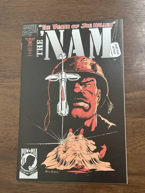 The 'Nam # 58 (Jul, 1991) THE DEATH OF JOE HALLEN (Marvel) Kubert Cover TC14