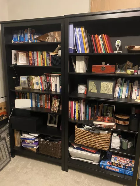 Hemnes discount black bookcase