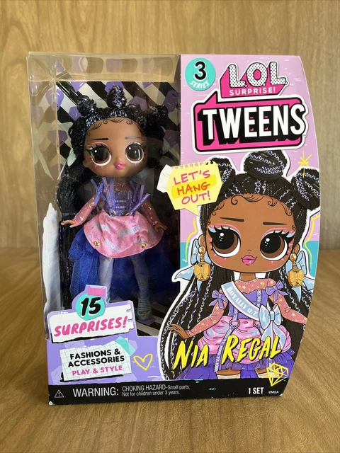 LOL Surprise Tweens Series 3 Nia Regal Fashion Doll w/ 15 Surprises NEW