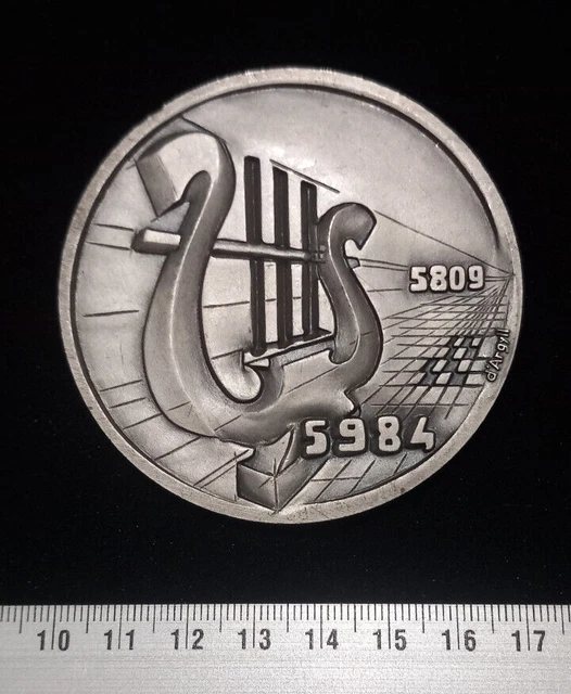 Médaille En Bronze Franc-Maçonnerie Grand Orient De France - Blin - 1970