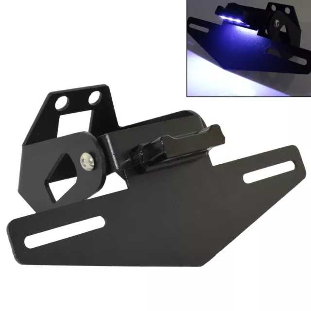 Adjustable License Plate Holder Led Light for KAWASAKI Ninja 250 400 Z400 2018-