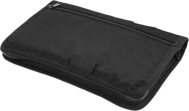 2 Borse Ignifughe E Impermeabili Per Documenti - 38x28cm E 23x17.5cm - Grigio Con Cerniera