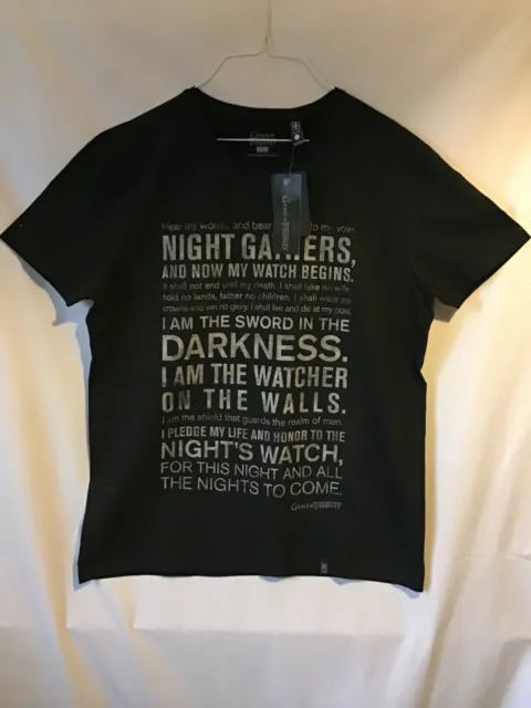 Game of Thrones Herren Tshirt L, schwarz mit Print, Lizenzware 