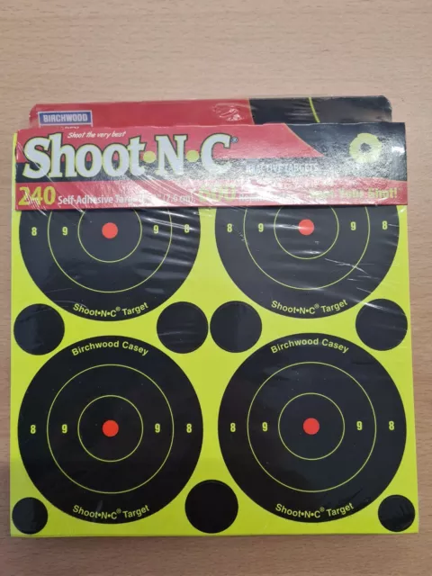 BULK PACK Birchwood Casey Shoot N C Targets 3" Round Value / Bulk Pack x 240