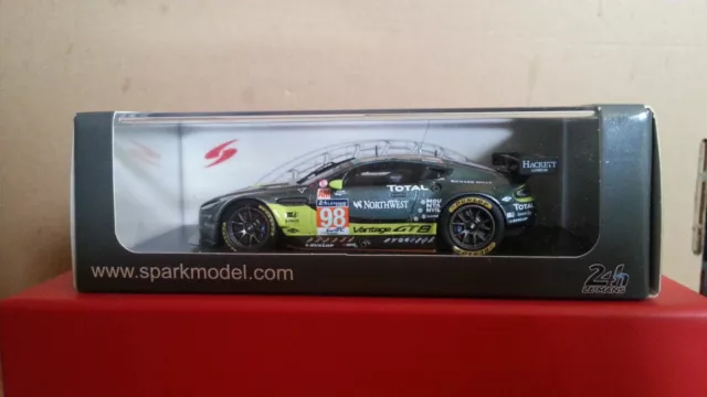 Spark 1:43 S5144 Aston Martin V8 Vantage GTE 24h Le Mans 2016 Team AM Racing #98