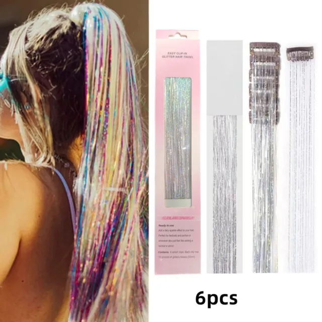 PCS EXTENSIONS HAIR Accessories Tensile Hair Hair Tinsel Kit Fairy Hair  Tinsel $6.63 - PicClick AU