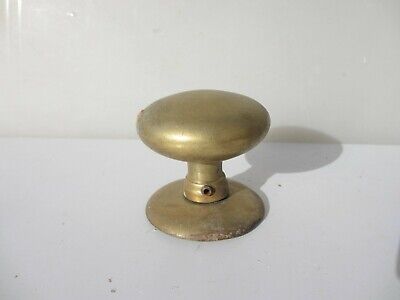 Vintage French Brass Door Handle Knob Pull Old Plate Screw-on -£10each