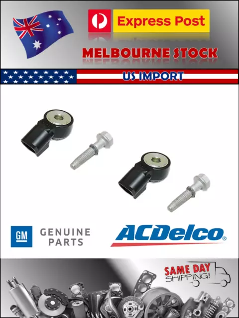 2 x Genuine GM Holden Knock Sensor VZ VE VF Commodore 6.0L 6.2L LS2 LS3 L98 L76