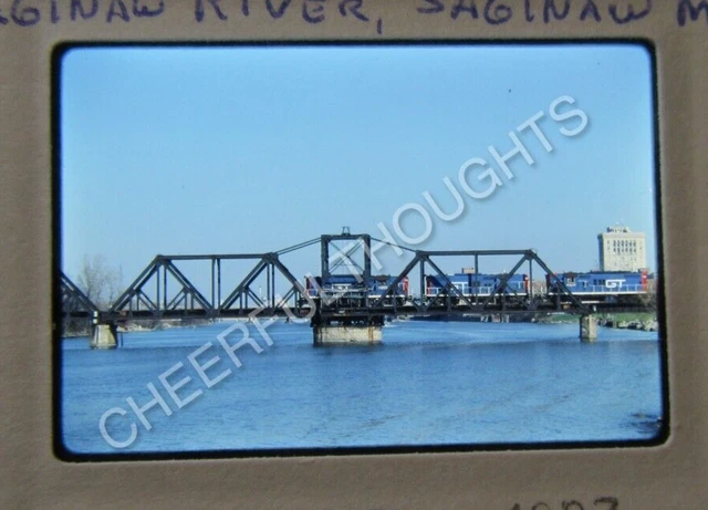Original '87 Kodachrome Slide CMGN GT GTW leased 4901 GP38 Bridge action   38T23