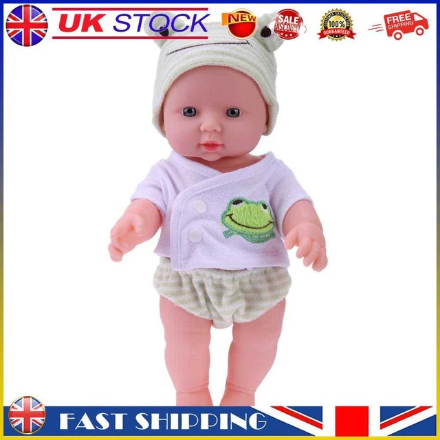 30cm Finished Doll Washable PVC 3D Prop Doll Baby Companion Toys (Green) #gib