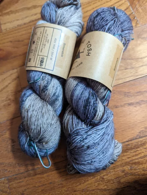 Madelinetosh TML tweed set of 2; 420yds fingering 90/8/2 SWmerino/viscose/nylon