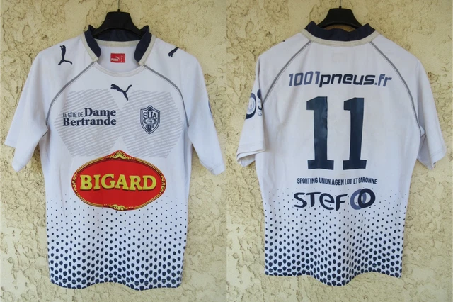 Maillot Rugby Erreà – SUA Agen – Home – Taille M – Homme – Bleu – Excellent état
