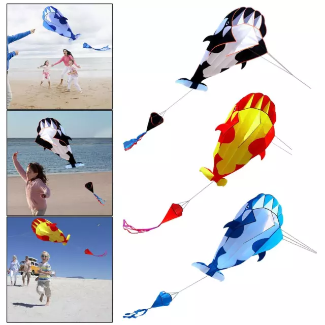 Cadeaux d'enfants de cerf-volant d'épaulard sans cadre énormes pour des
