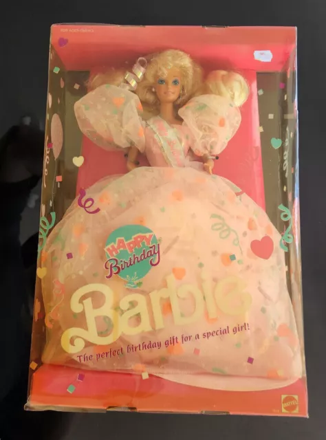 Vintage 1990 - Mattel - HAPPY BIRTHDAY BARBIE - NEW IN BOX! - #7913