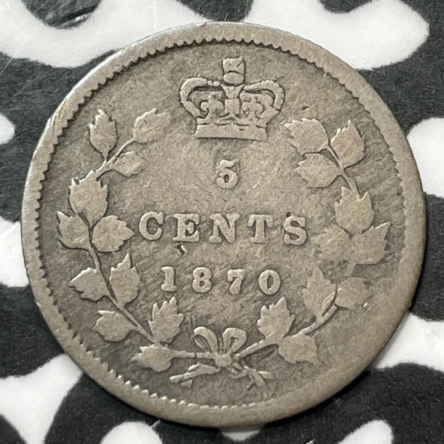 1870 Canada 5 Cents Lot#D2459 Silver!