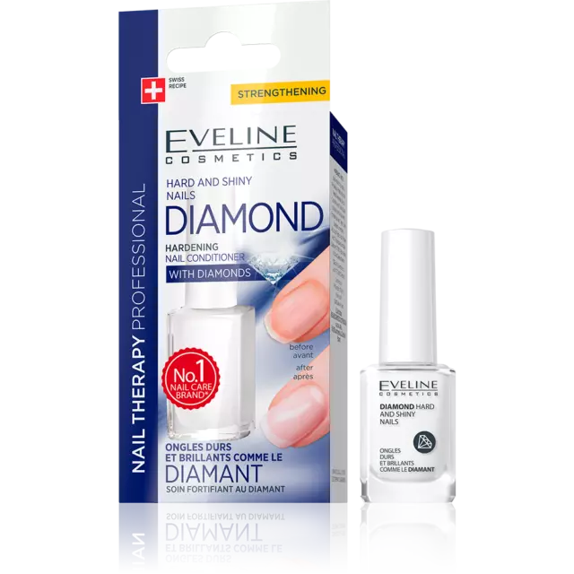 Eveline Cosmetics Diamant harte und glänzende Nägel Nagel Therpay Nagelverstärker